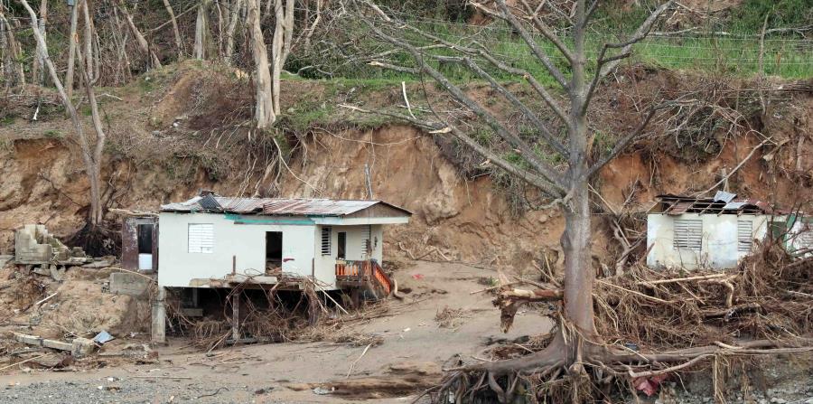 El huracán María fue el más destructivo que ha visto Puerto Rico en un siglo. En la foto, un hogar en Ciales. (horizontal-x3)