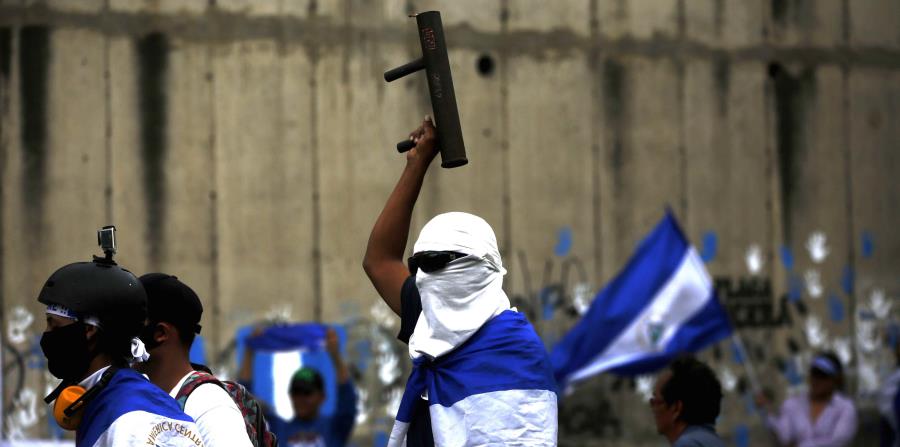 Ya van más de 100 días de manifestaciones en Nicaragua. (AP) (horizontal-x3)