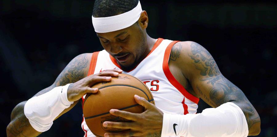 Carmelo Anthony anotó 16 puntos y cinco rebotes. (AP) (horizontal-x3)