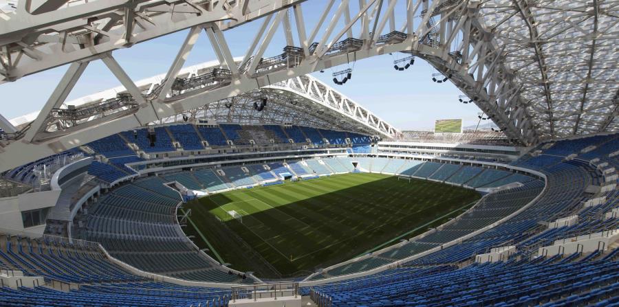 Vista general del Estadio Olímpico de Sochi, Rusia, donde se disputarán partidos de la Copa Mundial de Fútbol Rusia 2018 (EFE) (horizontal-x3)