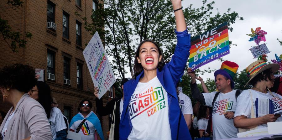 En la foto está Alexandria Ocasio, la candidata demócrata progresista. (horizontal-x3)