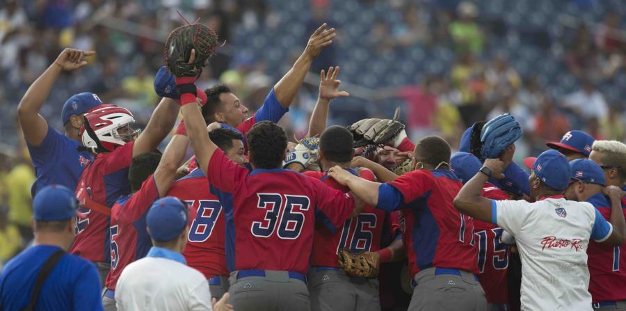 Puerto Rico se impuso a Colombia con pizarrón de 2-1 para asegurar la medalla de oro. (horizontal-x3)