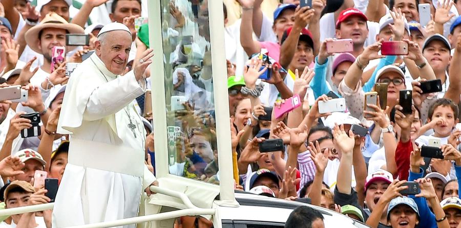El papa Francisco viajó a Colombia, donde se expresó sobre el cambio en el clima del planeta. (horizontal-x3)