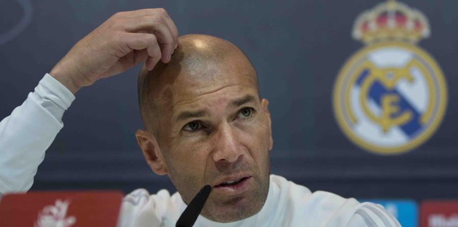 Zinedine Zidane, director técnico del Real Madrid, durante una conferencia de prensa el pasado 26 de enero. (AP) (horizontal-x3)
