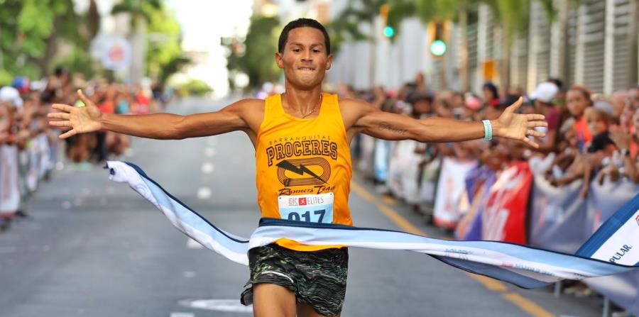 Fernando Ojeda fue el primer atleta en llegar a la meta con tiempo de 14:51 minutos. (Suministrada) (horizontal-x3)