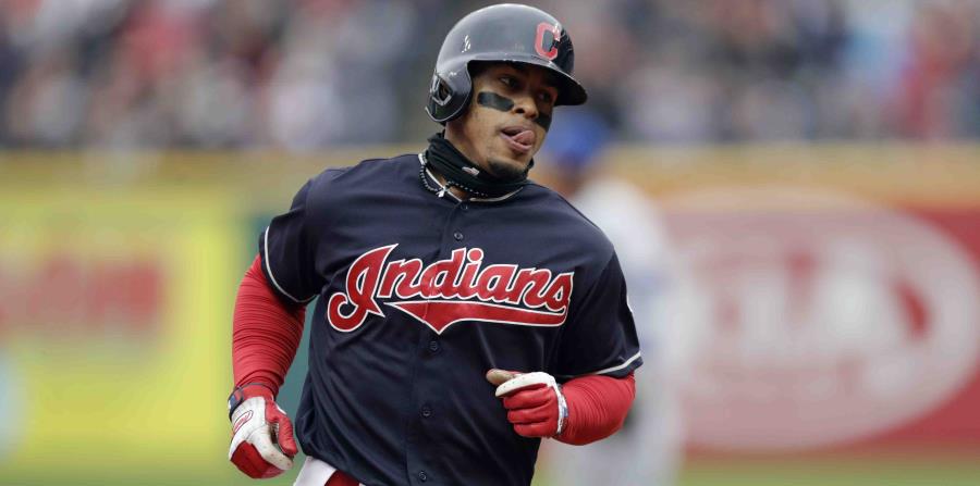 El siore de los Indios de Cleveland, Francisco Lindor, totaliza 211,756 votos. (AP) (horizontal-x3)