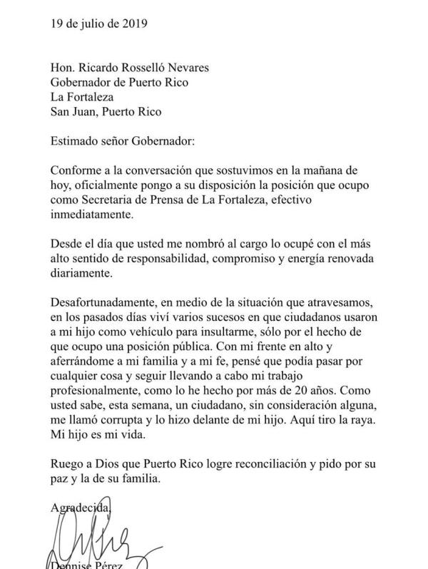 Ejemplo De Carta De Renuncia Puerto Rico Modelo De Informe