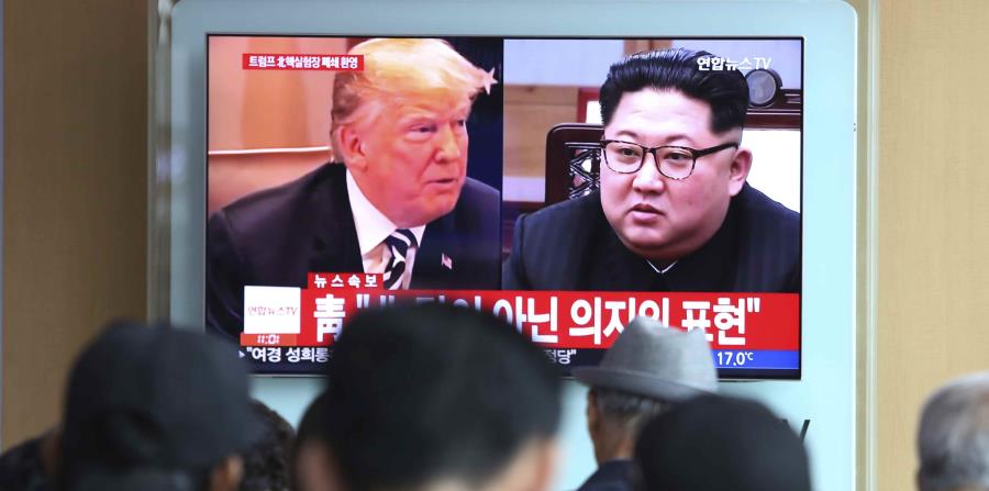 La cumbre entre el líder norcoreano Kim Jong-un y el mandatrio estadounidense Donald Trump (izq.) será el 12 de junio. (horizontal-x3)