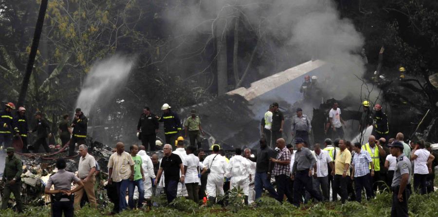 En el accidente del Boeing 737-200 rentado por la empresa estatal Cubana de Aviación a una empresa mexicana, murieron 112 de sus 113 ocupantes, 110 de ellos en el acto. (AP / Enrique de la Osa) (horizontal-x3)