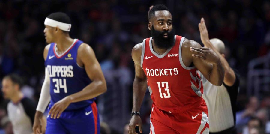 Harden anotó 29 puntos el miércoles ante los Jazz. (AP) (horizontal-x3)