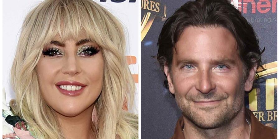 En esta combinación de fotos, Lady Gaga, a la izquierda, llega al estreno de