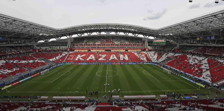 El Kazán Arena, con capacidad para 45,000 personas, tiene un diseño elegante y fluido, y era el estadio más moderno de Rusia hace cinco años, cuando fue inaugurado. (AP / Sergei Grits) (horizontal-x3)