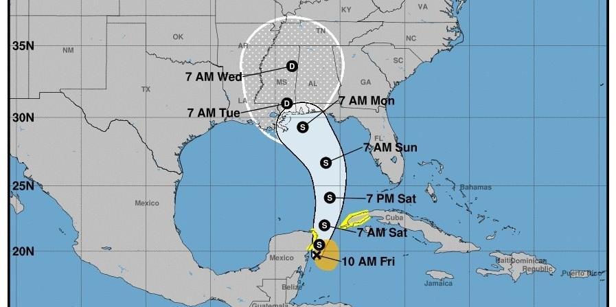 La tormenta subtropical Alberto, la primera de la temporada de huracanes en el Atlántico, se formó hoy al noroeste del Caribe y se espera que deje