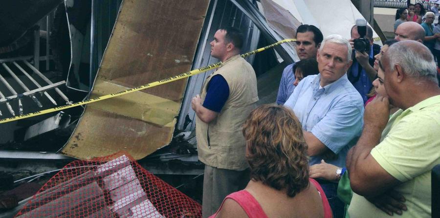 Pence a su llegada a Puerto Rico. (horizontal-x3)