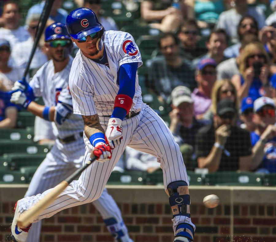 Por los Cachorros, el puertorriqueño Javier Báez se fue de 5-3, con dos anotadas y una impulsada. (EFE / Tannen Maury) (semisquare-x3)