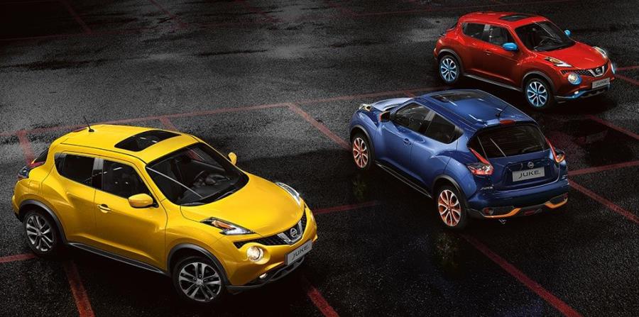 Además de llamativos colores exteriores, Nissan JUKE ofrece variadas opciones de personalización a través de Nissan Design Studio. (horizontal-x3)