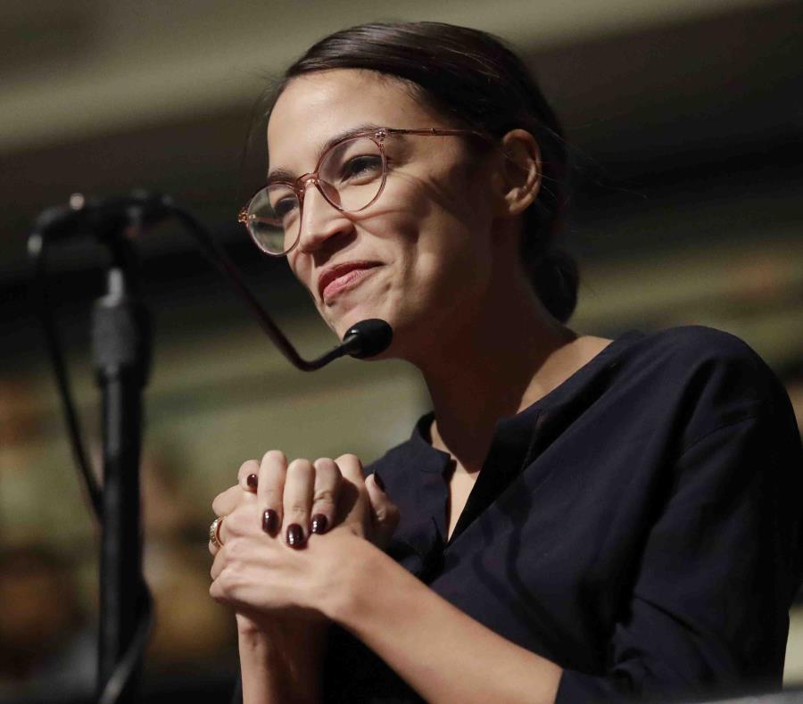 La representante demócrata en un evento en la Universidad de Harvard, Cambridge, Massachusetts, Estados Unidos. (AP) (semisquare-x3)