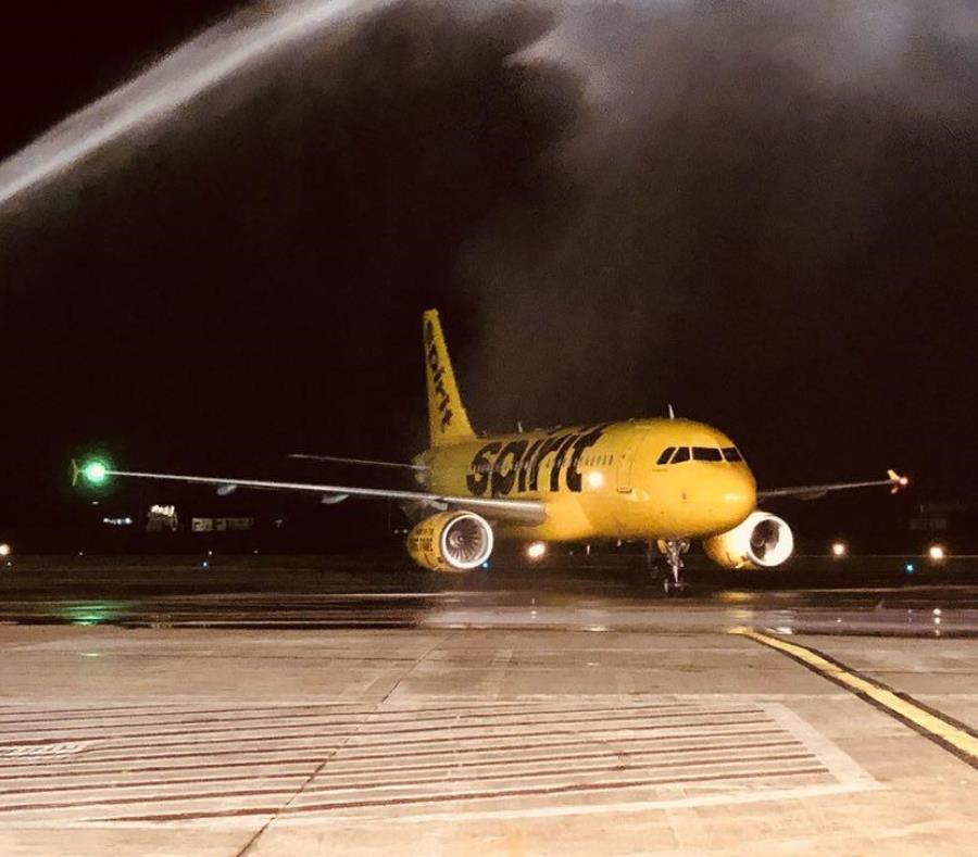 La aeronave Airbus 319 de Spirit tiene capacidad de 145 pasajeros. (semisquare-x3)