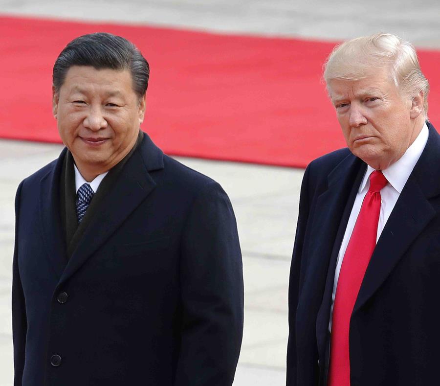 El presidente de China, Xi Jinping, y el presidente de Estados Unidos, Donald Trump (semisquare-x3)