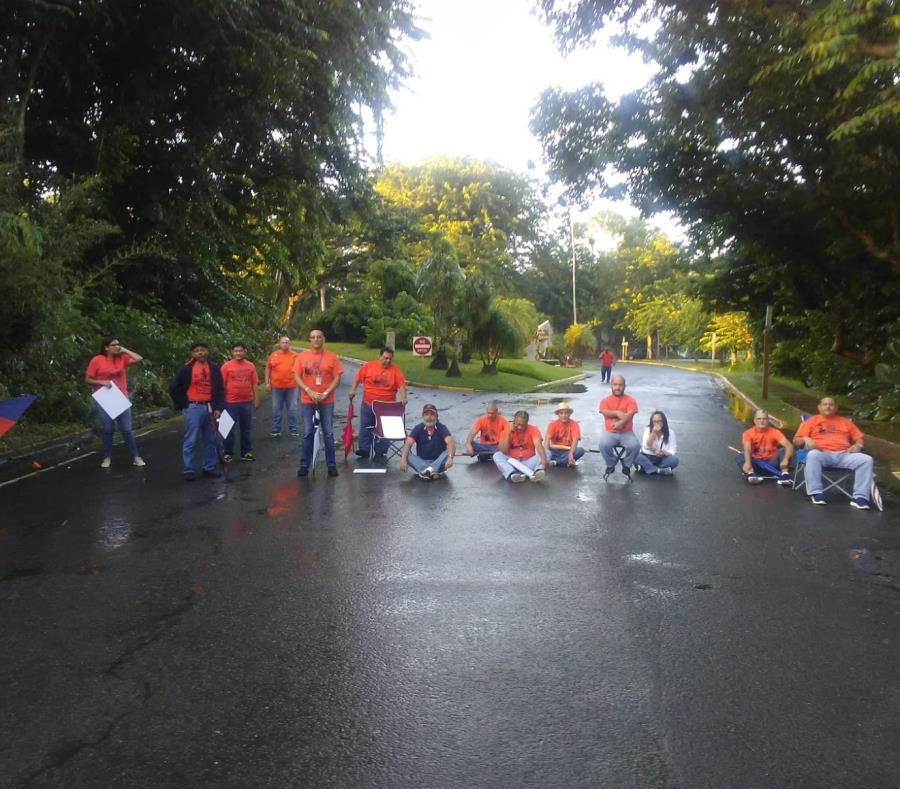 La desobediencia civil se realiza en la Administración Central de la UPR en el Jardín Botánico. (Suministrada) (semisquare-x3)
