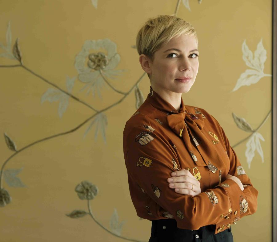 En esta foto del 27 de septiembre del 2018, la actriz Michelle Williams, parte del elenco de la película