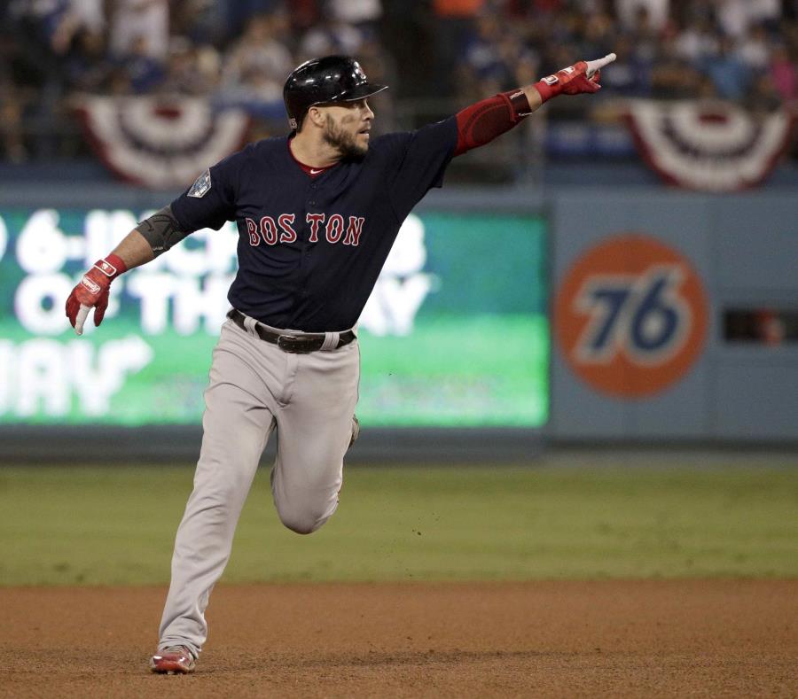 Max Muncy fue el héroe del partido más largo en la historia de la Serie Mundial. (AP) (semisquare-x3)