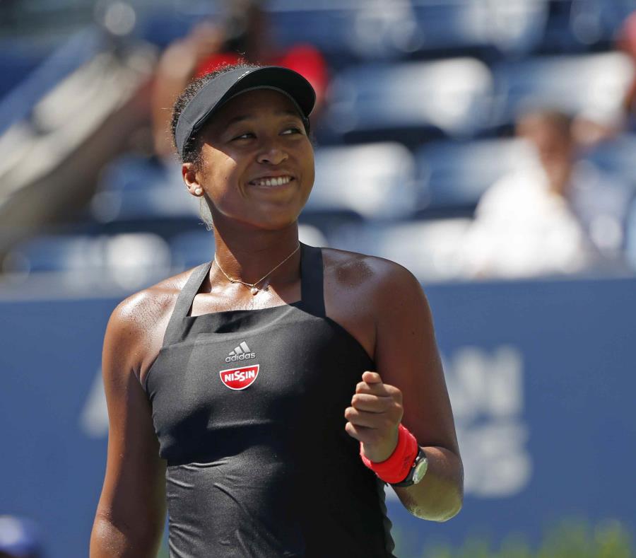 La japonesa Naomi Osaka reacciona después de su victoria. (AP) (semisquare-x3)