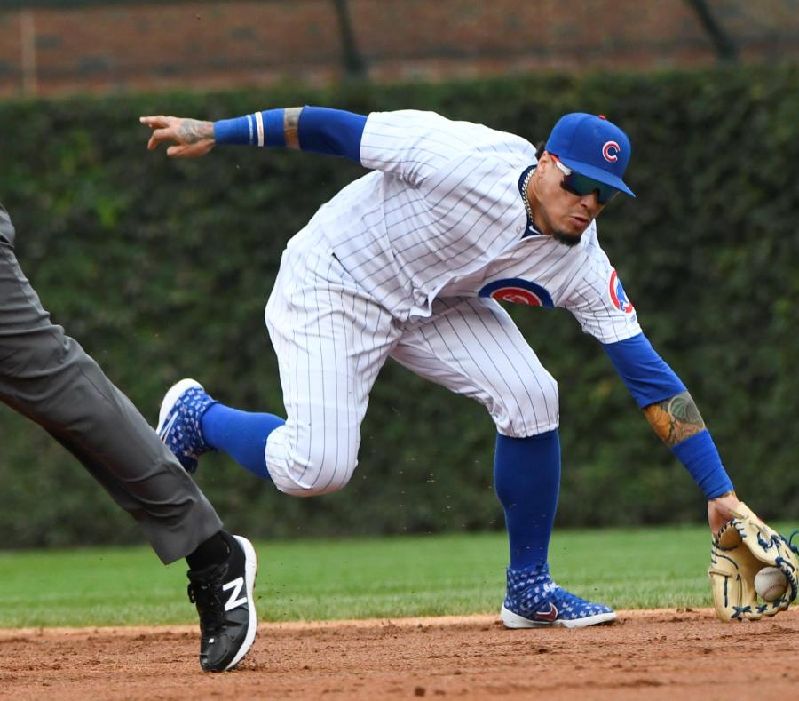 Javier Báez no fue seleccionado como Guante de Oro la pasada semana. (AP) (semisquare-x3)