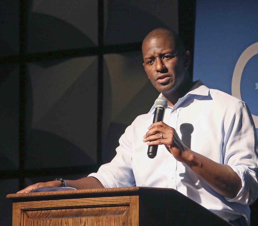Andrew Gillum durante una actividad de su campaña por la gobernación. (AP) (semisquare-x3)