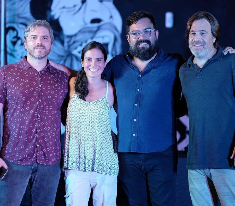 Desde la izquierda: Martin Louzao, Crystal Díaz, Francisco Tirado y Patricio Schames, cofundadores de PRoduce. (Suministrada) (semisquare-x3)