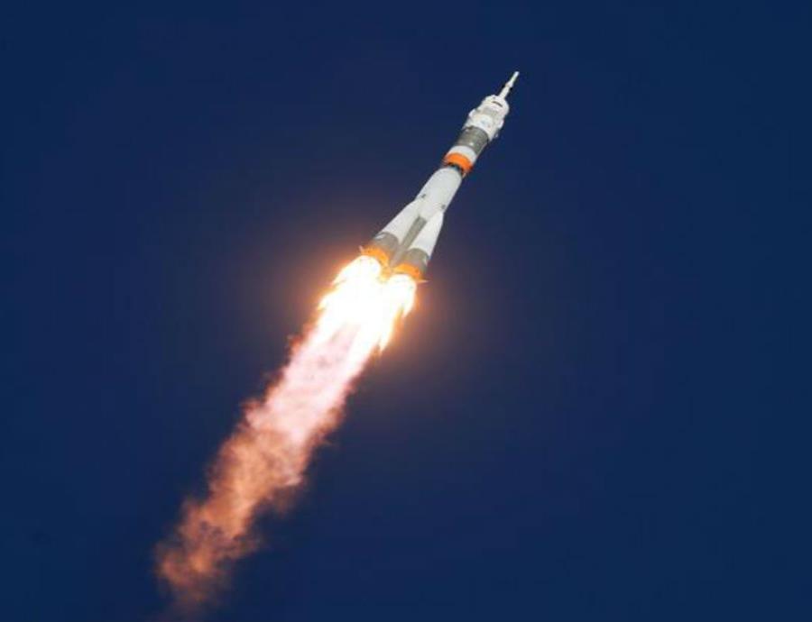El lanzamiento de la Soyuz MS-10 se realizó desde el cosmódromo de Baikonur, en Kazajistán (semisquare-x3)