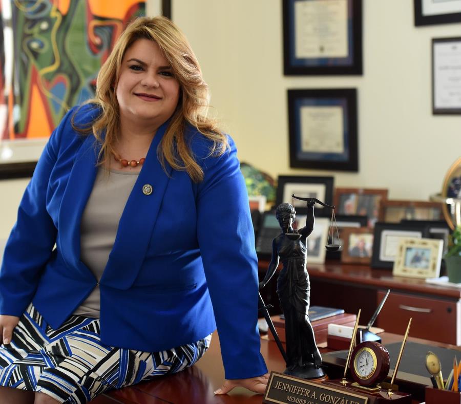 Jenniffer Gonzaléz aseguró que su proyecto proestadidad tiene medio centenar de coautores. (semisquare-x3)