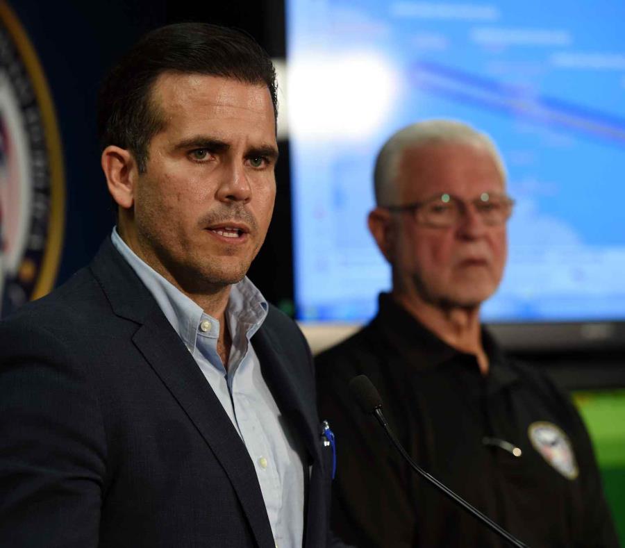 El gobernador Ricardo Rosselló junto al secretario de Seguridad Pública, Héctor Pesquera. (GFR Media) (semisquare-x3)