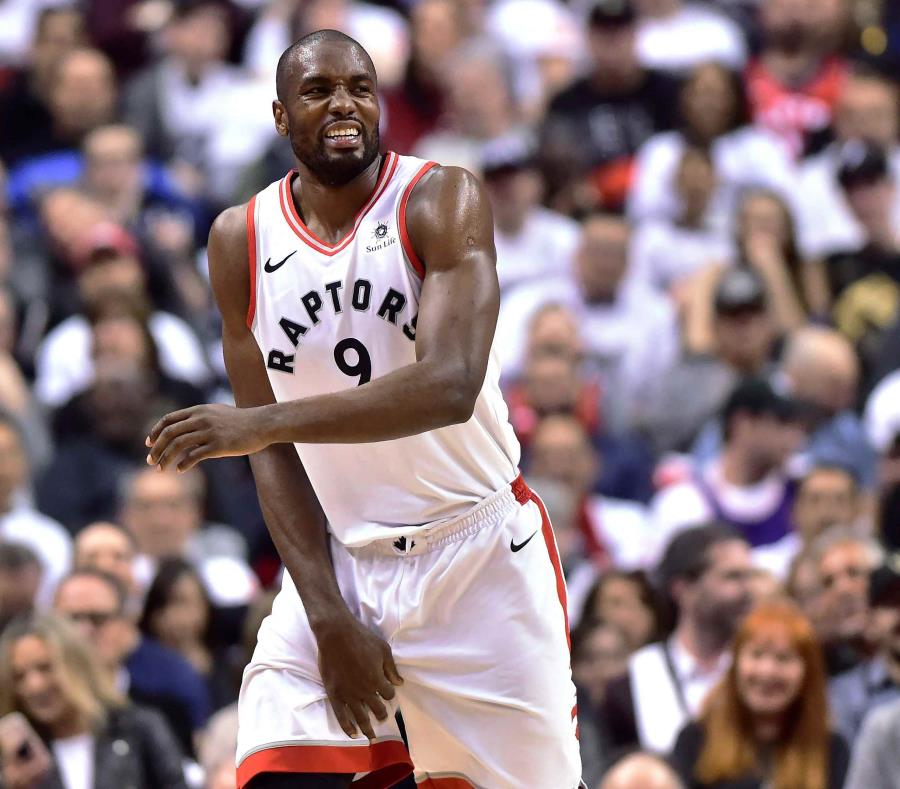 Serge Ibaka reacciona durante el partido. (AP) (semisquare-x3)