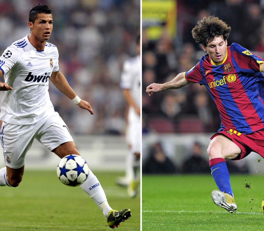 Lionel Messi (izq.) y Cristiano Ronaldo competirán en su cuarta Copa Mundial con sus respectivas selecciones. (AFP / Pierre-Philippe Marcou - Josep Lago) (semisquare-x3)