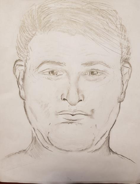 Boceto de la Policía del presunto agresor. (Suministrada) (vertical-x1)