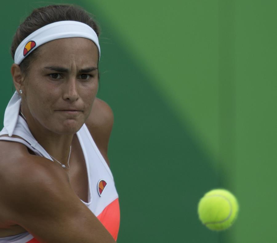 Mónica Puig durante su participación en los pasados Juegos Centroamericanos en julio. (GFR Media) (semisquare-x3)