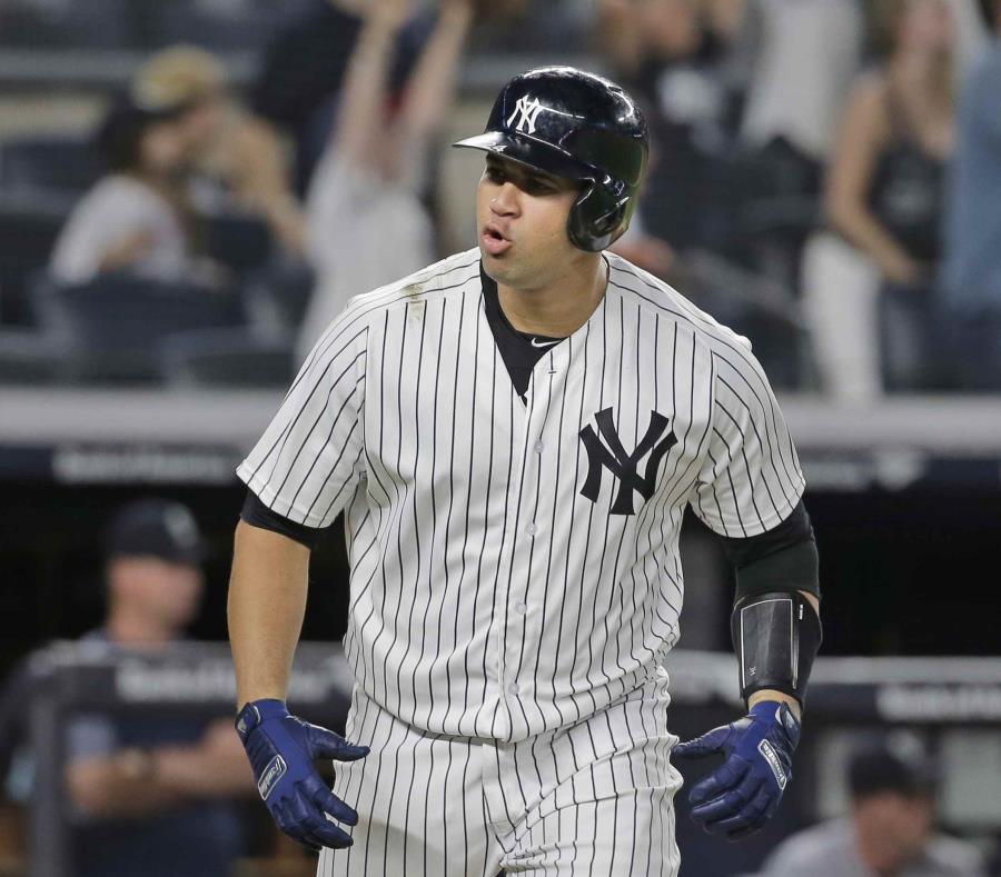 Gary Sánchez tiene promedio de bateo de apenas .190 con 14 cuadrangulares y 41 carreras remolcadas. (AP) (semisquare-x3)