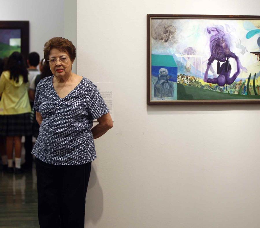 Myrna Báez en 2013 con motivo de la exhibición