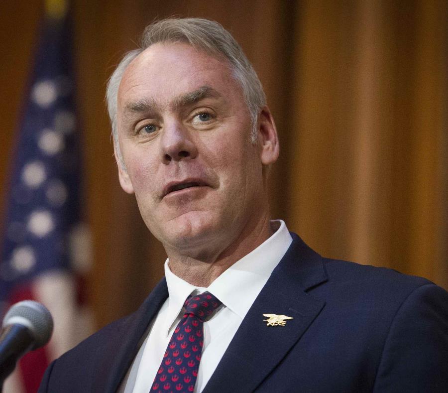 El secretario estadounidense del Interior, Ryan Zinke. (semisquare-x3)