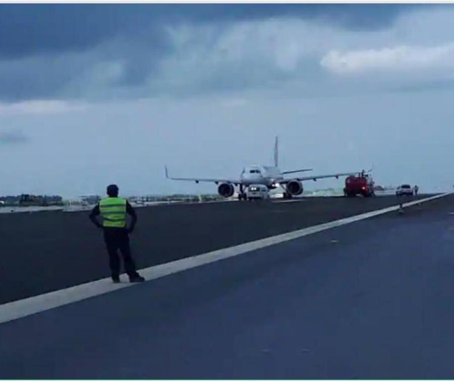 Imagen del avión de Air India accidentado en el Aeropuerto de Male, en Maldivas (semisquare-x3)