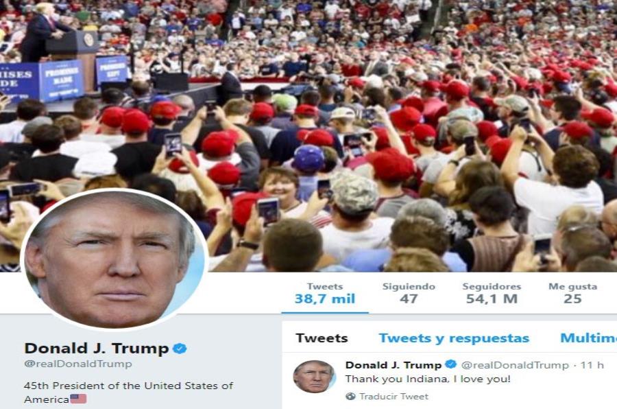 Imagen de la página de Donald Trump en Twitter. (Captura / Twitter @realDonaldTrump) (semisquare-x3)
