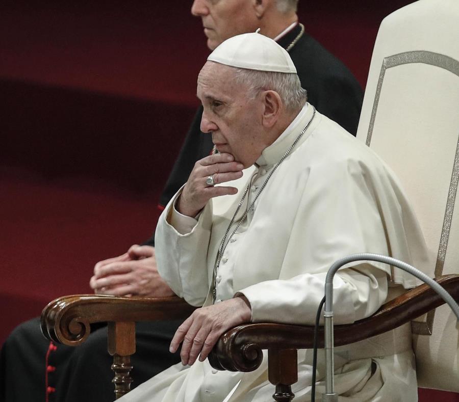 El papa Francisco preside su tradicional audiencia general de los miércoles en el Vaticano. (EFE / Giuseppe Lami) (semisquare-x3)