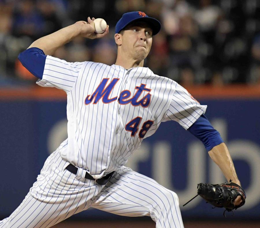 El derecho de los Mets de Nueva York , Jacob deGrom, ganó el premio Cy Young de la Liga Nacional. (Archivo / AP) (semisquare-x3)