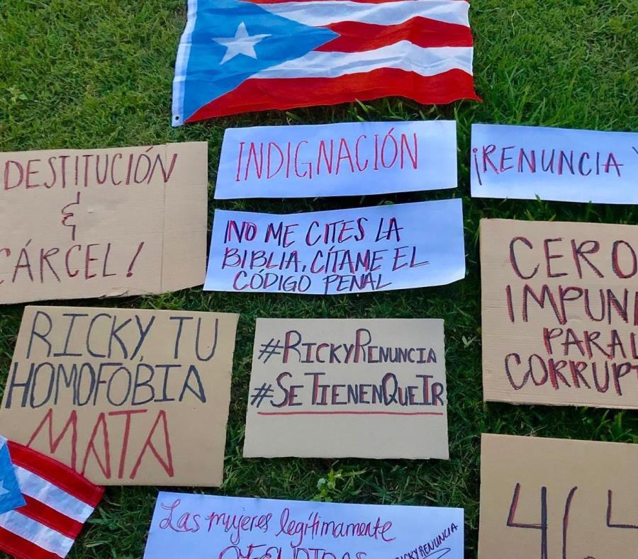 Más de 113 mil puertorriqueños exigen renuncia de gobernador Más de 113 mil puertorriqueños exigen renuncia de gobernador