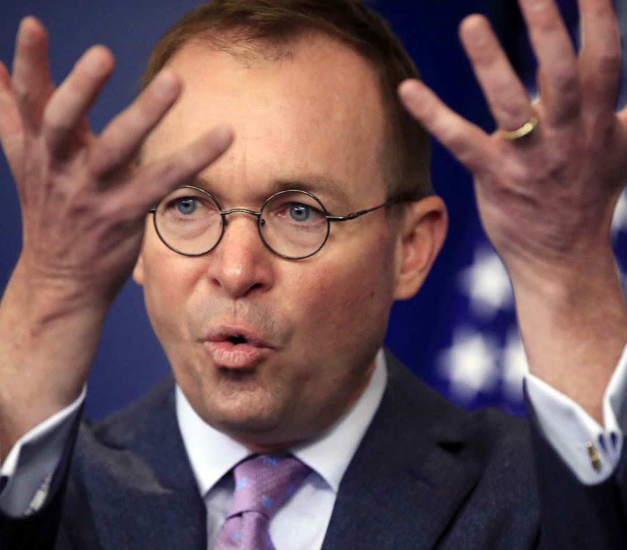 Foto de archivo del 22 de marzo de 2018, del entonces director de la Oficina de Presupuesto y Gerencia, Mick Mulvaney, nombrado por Trump como jefe de Gabinete. (AP) (semisquare-x3)