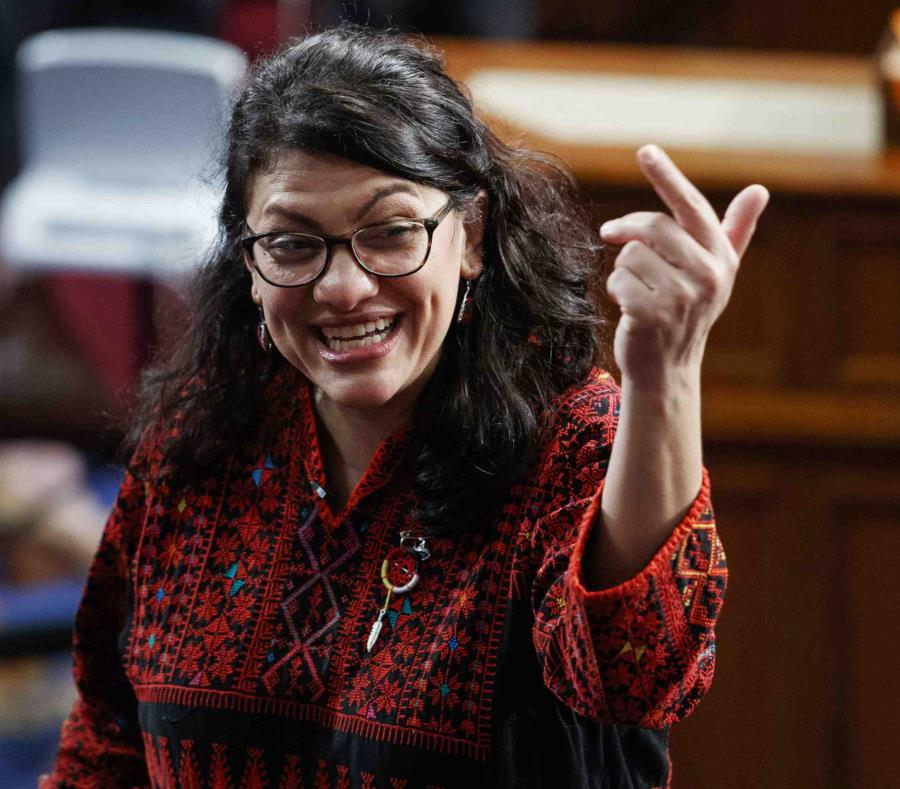 Rashida Tlaib, ahora representante demócrata por Michigan, en el Congreso en Washington el 3 de enero del 2019. (semisquare-x3)