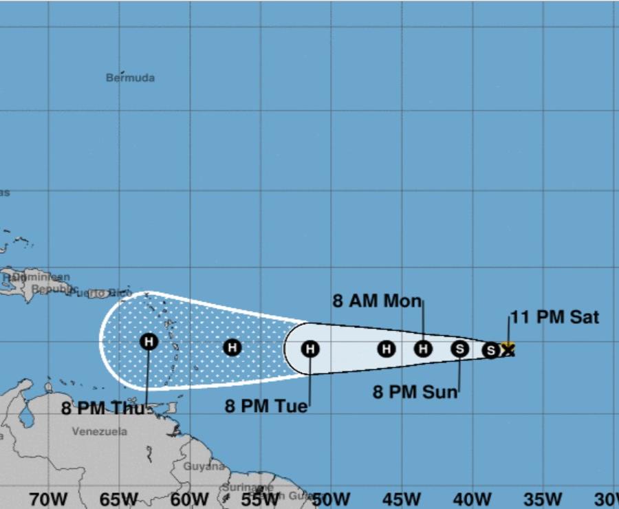 Pronóstico a las 11:00 p.m. del 8 de septiembre de 2018 (semisquare-x3)