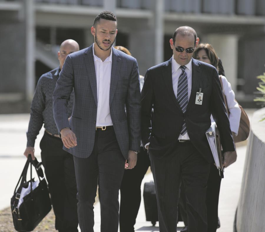 En diciembre Carlos Correa (izquierda) salió airoso del Tribunal Federal en San Juan tras la desestimación de la demanda que radicó en su contra Frankie Higginbotham. (semisquare-x3)