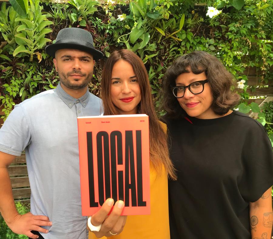 El artista Tony Rodríguez, la gestora cultural Hazel Colón, y la fotógrafa y editora Mariángel González son los creadores de “LOCAL”. (Suministrada) (semisquare-x3)